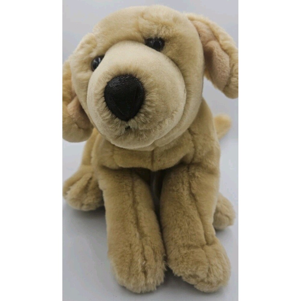 Yellow Lab Labrador Retriever Puppy Dog Plush Stuffed Animal Realistic Toy 12" - Picture 8 of 8